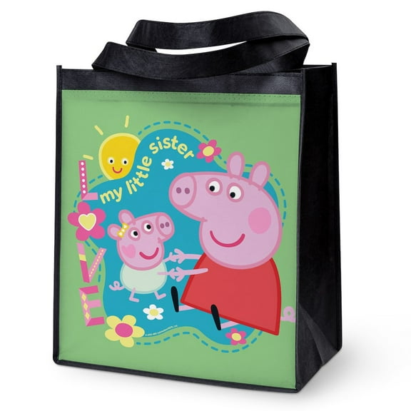 CafePress - Peppa Pig: My Little Sister - 12"x 13", 100% Recycled, Reusable Grocery Bag
