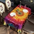 thumbnail image 2 of Colorful Tie Dye Mandala Pattern Rectangle Tablecloth 60"x120",Waterproof Polyester Rectangle Table Cloth, Wipeable Spillproof Polyester Tablecloth for Dining, Camping, Indoor and Outdoor, 2 of 6