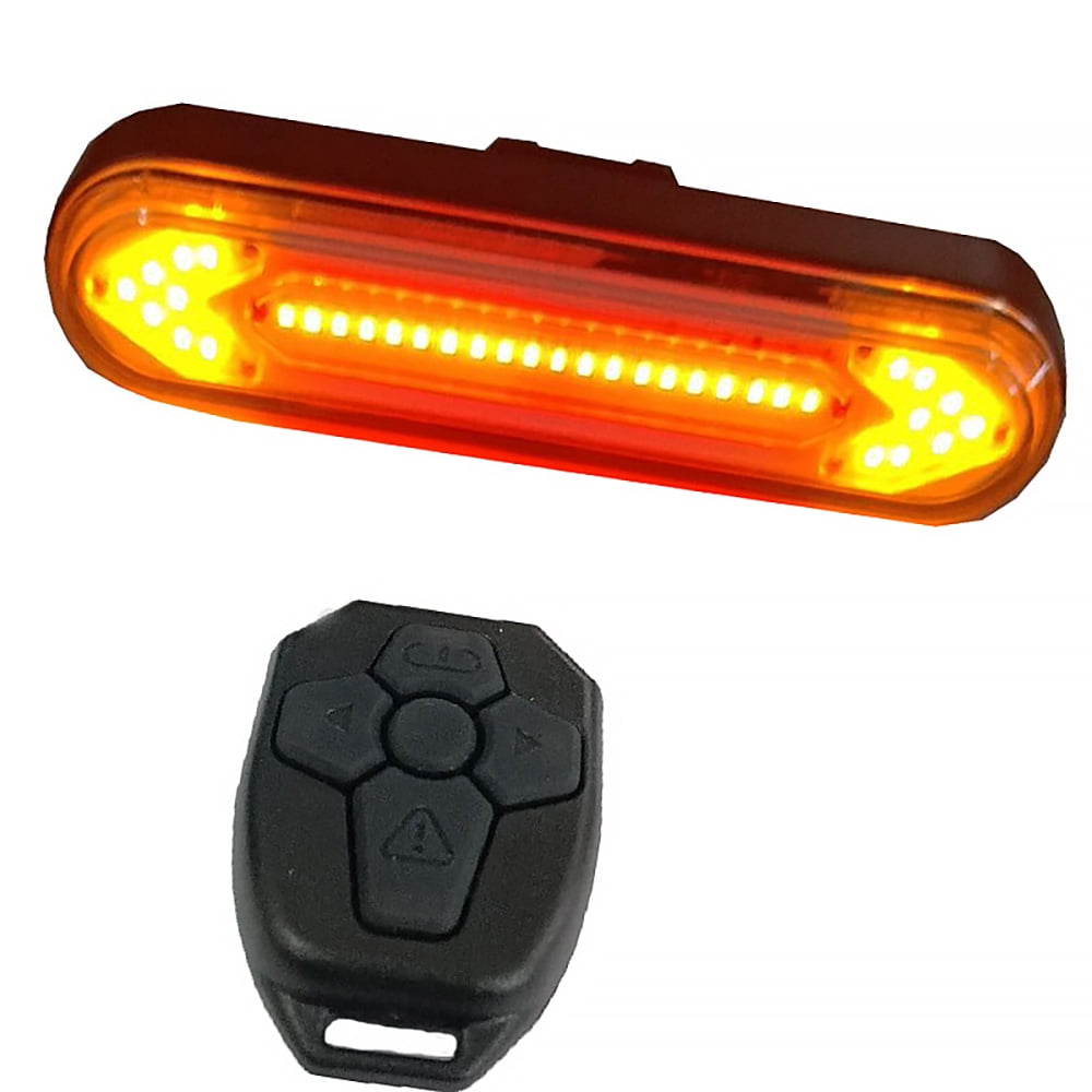 Bicycle Light Rear Light Remote Control Steering Tail Light USB Charging Rear Light Cycling