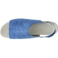 thumbnail image 4 of Women's Propet Marlo Espadrille Wedge Sandal Blue Sheepskin 10 W, 4 of 5
