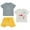 Yellow / gray, variant on Disney Mickey Mouse Little Boys T-Shirt and Shorts Outfit Set Infant to Little Kid