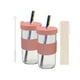 thumbnail image 4 of Juego de vasos de agua perfecl reutilizables 730ml boca ancha a prueba de fugas rosado, 4 of 8