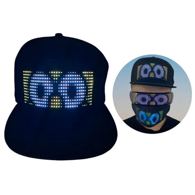 Lumineux LED Affichage Chapeau Contrôle de l'Application Éditable pour la Performance de la Scène du Club