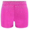 thumbnail image 5 of Haitryli Athletic Short Leggings for Girls Sparkle Bottoms Figure Skating Dancewear Gymnastics Ballet Dance Shorts Hot Pink 6, 5 of 6