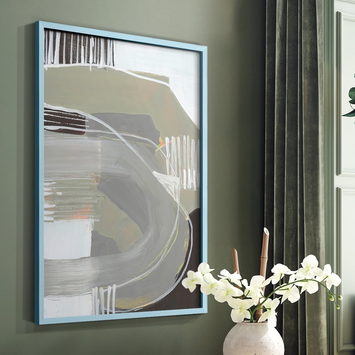 Arching Neutrals I in Paper Solid Wood 11 x 14 Framed Print