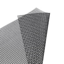 ACDANC Grill Mesh Mat,Reusable Non-Stick Grill Mat for Vegetables Fish,Glass Fiber Grilling Mat Sheets for Outdoor Smoker Charcoal Gas Electric Grill BBQ Tools (15.75 x 13 inch,Black)