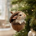 thumbnail image 4 of Cheapark Christmas Hanging Ornament 3.15 Inch Festive Holiday Tree Pendant for Xmas Wreath Home Party Decoration Gift, 4 of 5