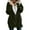 Army Green, variant on Herrnalise Women's Lightweight Vee Cardigan Sweater Womens Solid Oversized Zip Down Hooded Coat Cardigans Outwear With Pocket