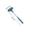 Blue, variant on 2 in 1 Retractable Screen Window Cleaner Brush, Dual-use Mesh Dust Brush & Glass Squeegee for Indoor Outdoor Screen Door Glass Cleaning