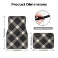 thumbnail image 2 of Crystal Fleece Car Floor Mats Set Of Four - Bottom Injection Molded For Easy Installation To Prevent Interior Contamination Suitable For Most Cars Argyle Plaid Dimgray_40978_1, 2 of 7