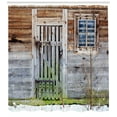 thumbnail image 3 of Ambesonne Prehistoric Country Shower Curtain, Old Farmhouse, 69"Wx75"L, Brown Green Grey, 3 of 3
