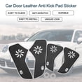 thumbnail image 2 of Adhesivo de cuero anti patada para la puerta del coche Unique Bargains para Porsche Panamera 2010-2014, protector de borde lateral del panel de la puerta, respaldo adhesivo negro, 1 juego, 2 of 6