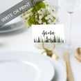 thumbnail image 2 of Koyal Wholesale Watercolor Pine Trees Woodland Forest Place Cards for Wedding Party Tables, Seating Place Cards, 60 Pk, 2 of 5