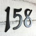 thumbnail image 6 of HASWARE 4 inch (10 cm) Metal House Number Apartment Door Numbers Mailbox Address Sign, Aluminum Alloy (#4, Black), 6 of 7