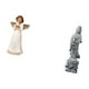 thumbnail image 5 of Figura de resina de ángel querubín sosteniendo una paloma. Escultura decorativa para escritorio o sala de estar. Adorno navideño para pasillo. Adorno, 5 of 8