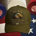 thumbnail image 2 of WKSCLPAI Veterans' Pride Hat, DD-214 Military Adjustable Baseball Cap, Eagle Printed Commemorative Veterans Day Baseball Cap(Olive Green), 2 of 6
