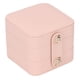 thumbnail image 1 of Joyero, joyero rosa portátil de cuero PU joyero estuche de viaje para joyería valor excepcional Jadeshay A, 1 of 8