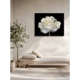 thumbnail image 5 of Flower Black Wall Art for Living Room,Canvas Picture Wall Decor for Bathroom Bedroom,Gold White Abstract Floral Aesthetic Painting Artwork for Office Kitchen Hallway Dining Room Home Decor 12"x16", 5 of 8