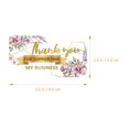 thumbnail image 3 of MasteelfCA 50 Pcs Cartes de Remerciement Cartes Décoratives Motif de Fleurs pour Petites Entreprises, 3 of 8