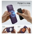 thumbnail image 3 of Suritch Phone Case for iPhone 16 Plus with Magnetic Camera Slide Cover and Adjustable Kickstand, Compatible with MagSafe, Shockproof Rugged Protective Cover, Purple, 3 of 8