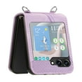 thumbnail image 2 of Dteck for Samsung Galaxy Z Flip 6 Case, Shockproof PU Leather Crossbody Lanyard Cover Protective Strap Case for Galaxy Z Flip 6,Purple, 2 of 6