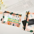 thumbnail image 4 of 2 Pack Pencil Bag 9.84x6.1 Inch 3-Ring Page Turning Folder Zipper Pencil Case Pencil Bag Page Turning File BagPink Peach, 4 of 6