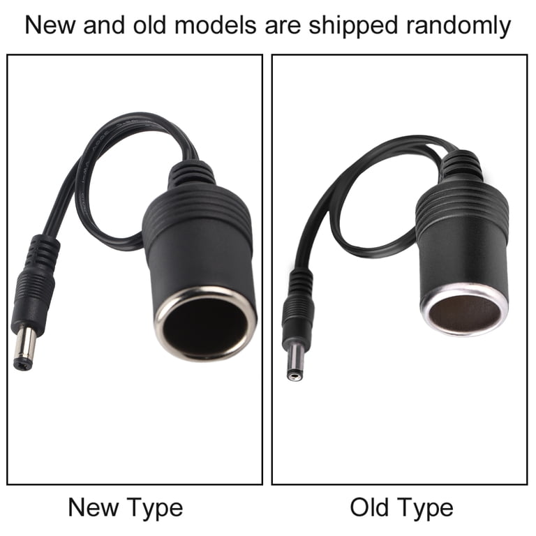 Cigarettes Lighter Power Supply Cable, 12v Car Cigarettes Lighter Female  Socket To DC 5.5mm X 2.1mm Plug Jack Adapter For Car Charger UPS Battery 