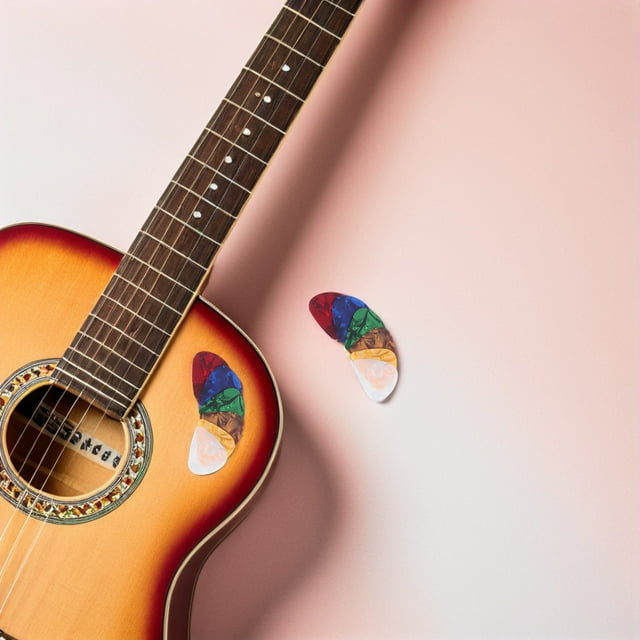 Raindrops 30 Pcs Pics de Guitare en Résine Durables pour Guitares Basses Acoustiques Électriques