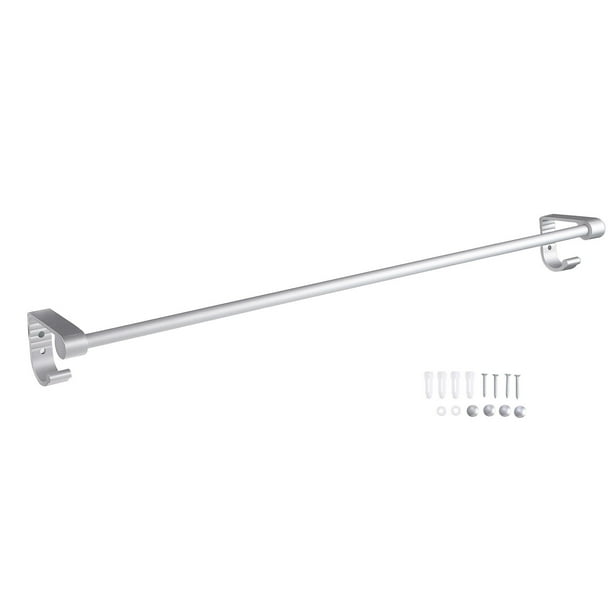 Perchas de toallas de aluminio Pasteleras de toalla simple con ganchos Racks de toalla de baño