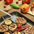 thumbnail image 2 of Catering Line Silicone Turner Spatula: Large Rubber Coated Spatulas for Cooking Egg, Fish, Pancake - Nonstick Heat Resistant Utensils for Teflon Cookware - Stainless Steel and Silicone Flipper, 2 of 4