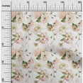 thumbnail image 1 of oneOone Cotton Silk Peach Fabric Florals Sewing Craft Projects Fabric Prints By Yard 42 Inch Wide-9E4, 1 of 4