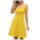 thumbnail image 1 of Vestido sin mangas de verano con cuello redondo y corte acampanado para mujer - Informal para la playa o fiestas - Tallas S-XL, 1 of 6