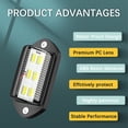 thumbnail image 4 of 2Pcs LED License Plate Light Tag Lamps Assembly Replacement for RV Truck Trailer, 4 of 7