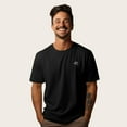 thumbnail image 4 of Dalix UFO Embroidered Cotton Relaxed Boxy Fit Short Sleeve Crewneck Tee Shirt Mens in Black 2XL XX-Large, 4 of 5
