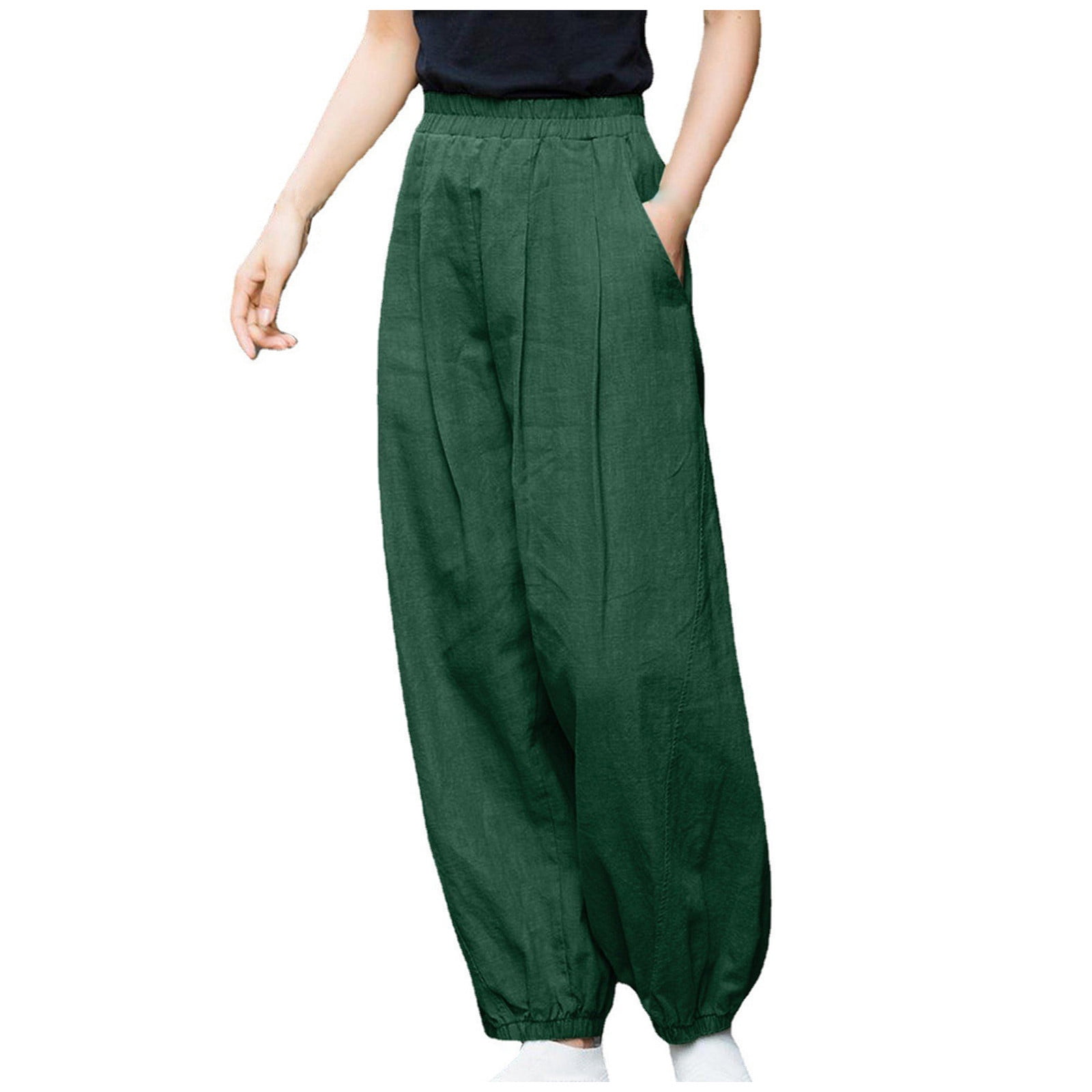 16 Jeans Nlzgmsj Za Women Women Green Casual Long Pants Trousers Vintage  Style hot pants @ Best Price Online