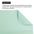 thumbnail image 4 of Pearlescent Film Flower Wrapping Paper 22.8x22.8 Inch Waterproof for Gift Box Packaging Lemon Green Pack of 20, 4 of 7