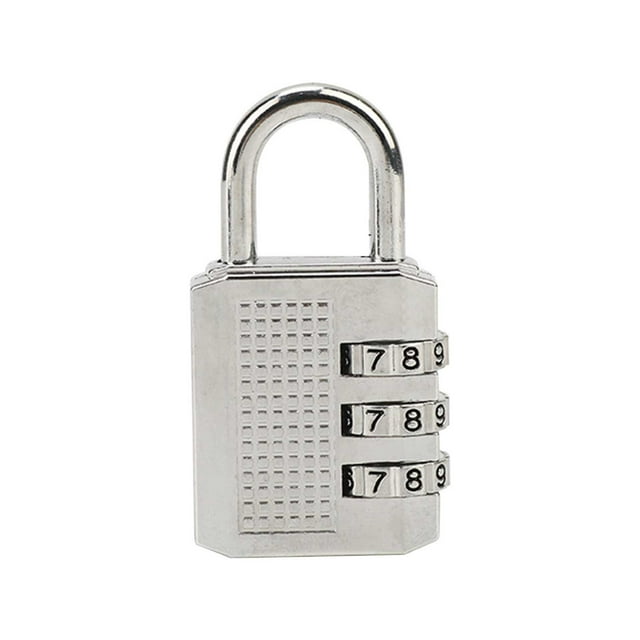 Fiudx Candado de Combinación Resistente de 4 Dígitos, Portátil, para Exteriores, Código Personalizado Fácil de Configurar, Ideal para Gimnasios, Escuelas y Hogares, Solución de Seguridad Mejorada.