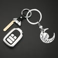 thumbnail image 2 of Key Chain Alloy Pendant Keyring Woman Key Holder alloy key chain Decor Key Ring Party Wedding Gift, D1002-Daughter, 2 of 8