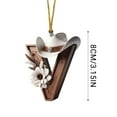 thumbnail image 6 of chaungfeng Strong Cowboy, 3.15" Personalized Cowboy Countryside Shape Acrylic Ornament, Customized Christmas 26 Letter Ornament for Cowboy Fans, Christmas Tree Hanging Gifts Holiday Decor, 6 of 6