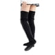 thumbnail image 5 of Guardurnaity 1 par de medias de punto de Color sólido, calcetines altos para mujer, calentadores de piernas, accesorios para zapatos, medias Negro 2piezas, 5 of 6