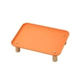 thumbnail image 3 of Comedero elevado para perros y gatos. Comedero y bebedero con soporte elevado y estante lavable. Naranja, 3 of 9