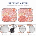 thumbnail image 5 of Goofa Corals Pattern 2 Piece Car Windshield Sun Shade Foldable | Front Windshield Shade for Sun, Heat and UV Rays | Sunshade for Car Front Window-Medium, 5 of 7