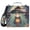 Cute Witch Hold Halloween Pumpkins, variant on 3 Ring Zipper Binder with Shoulder Strap Waterproof Trapper Keeper 2 Inch D-Ring 500 Sheets Capacity Purple