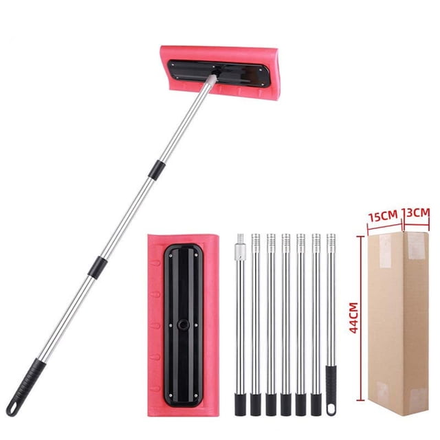 Snow Roof Rake for Roof, Car with Foam Scraper Head and Telescoping Extension Pole