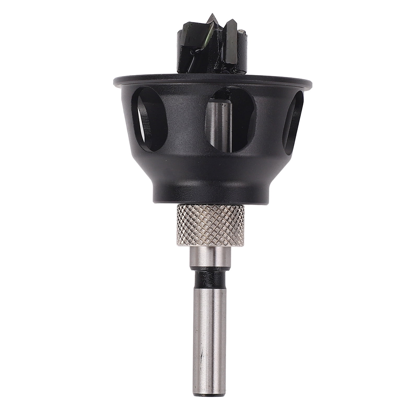 Riousery Vertical Hole Locator Aluminum Alloy Straight Hole Drilling Guide Doweling Jig For Woodworking Crafting 20mm / 0.78 inches Short Drill Bit Tool