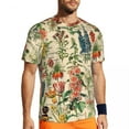 thumbnail image 3 of Retro Floral T Shirt Vintage Flowers Trendy T Shirts Short Sleeve Comfortable Tshirt Summ, 3 of 5