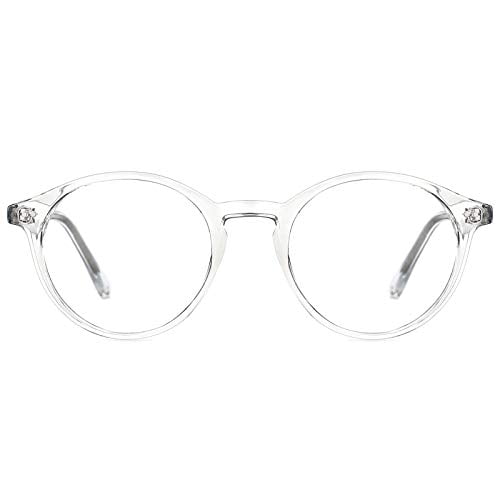 TIJN Blue Light Blocking Vintage Round Metal Optical Eyewear Clear Eyeglasses Frame for Women 