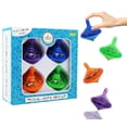 thumbnail image 1 of Juego Musical de Trompos Dreidel con Luz - Set de 4 piezas de The Dreidel Company, 1 of 8