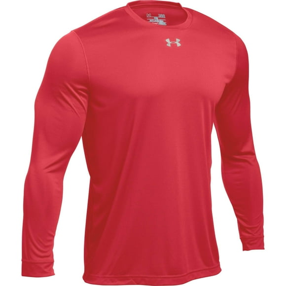 Under Armour Men's UA Locker 2.0 Long Sleeve Shirt (X-Large, Red-Metallic Silver)