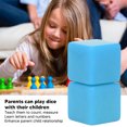 thumbnail image 3 of Blank  Cubes,6Pcs Blank  Set Right Angle Plastic Hexahedral Cubes Classroom Board Game DIY Math Counting Teaching Party Favor Fun, 3 of 8